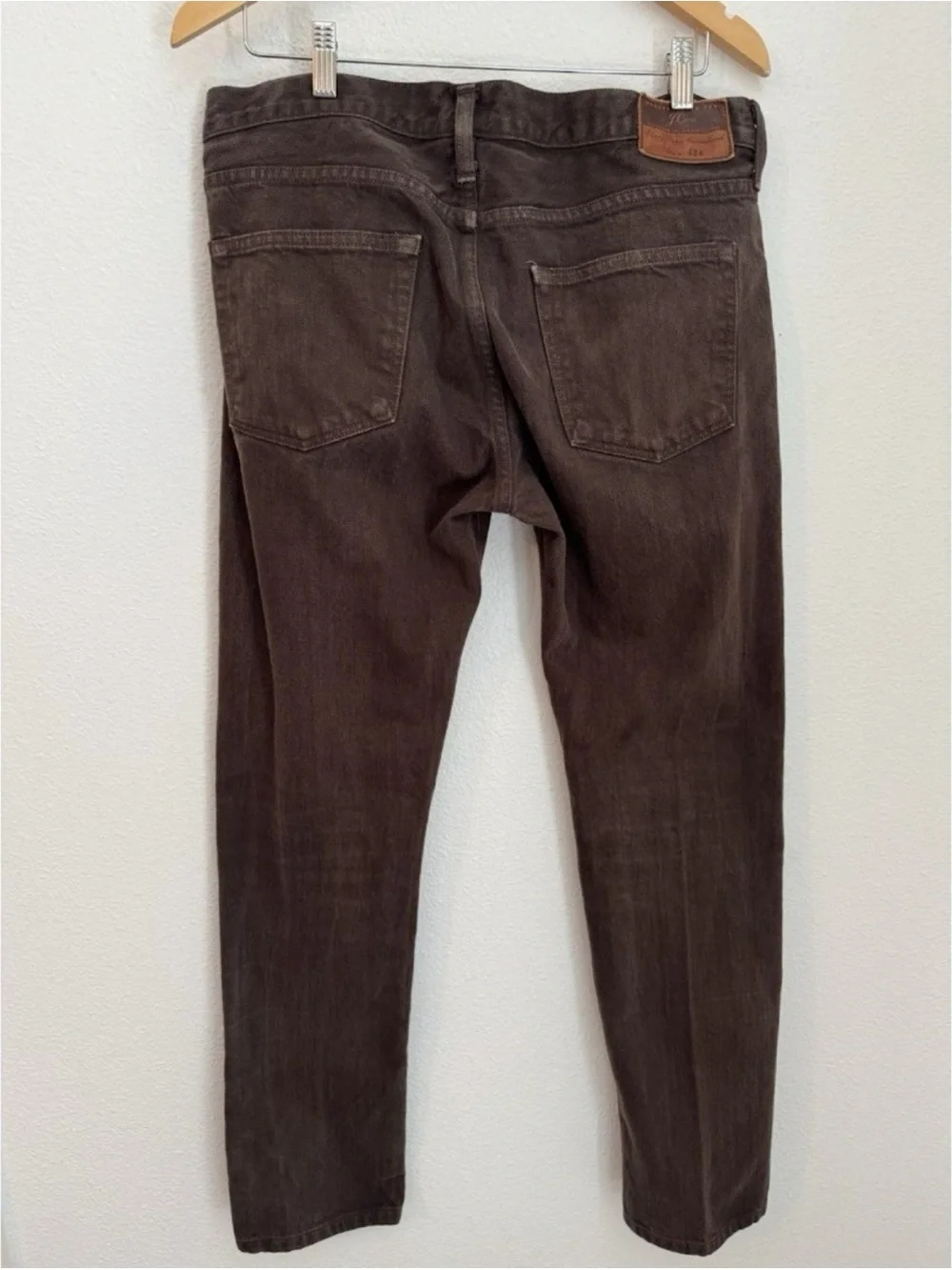 Classic Men's Straight-Leg Pants in Dark Brown